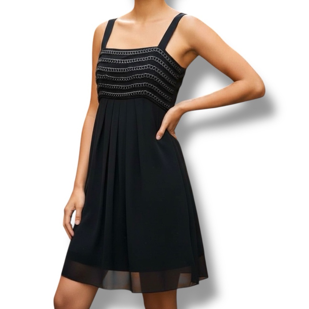 Royal Underground Chainmail Chain Link Black Sheer Sparkling Dress sz XS